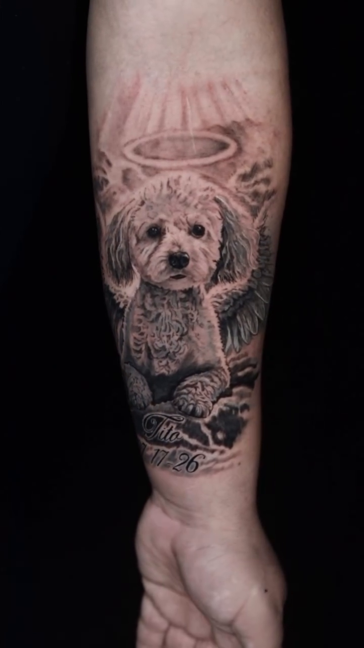 Tattoo by @memo_tattoos — realism, black_and_grey