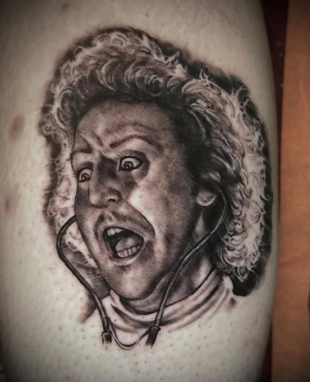 Tattoo by @justalantattoos — black_and_grey, realism