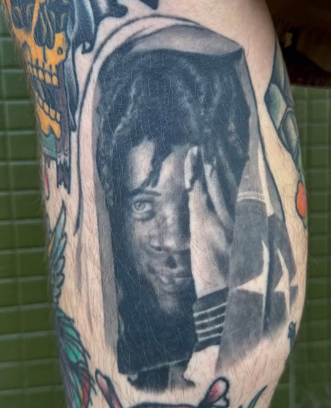 Tattoo by @justalantattoos — realism, black_and_grey