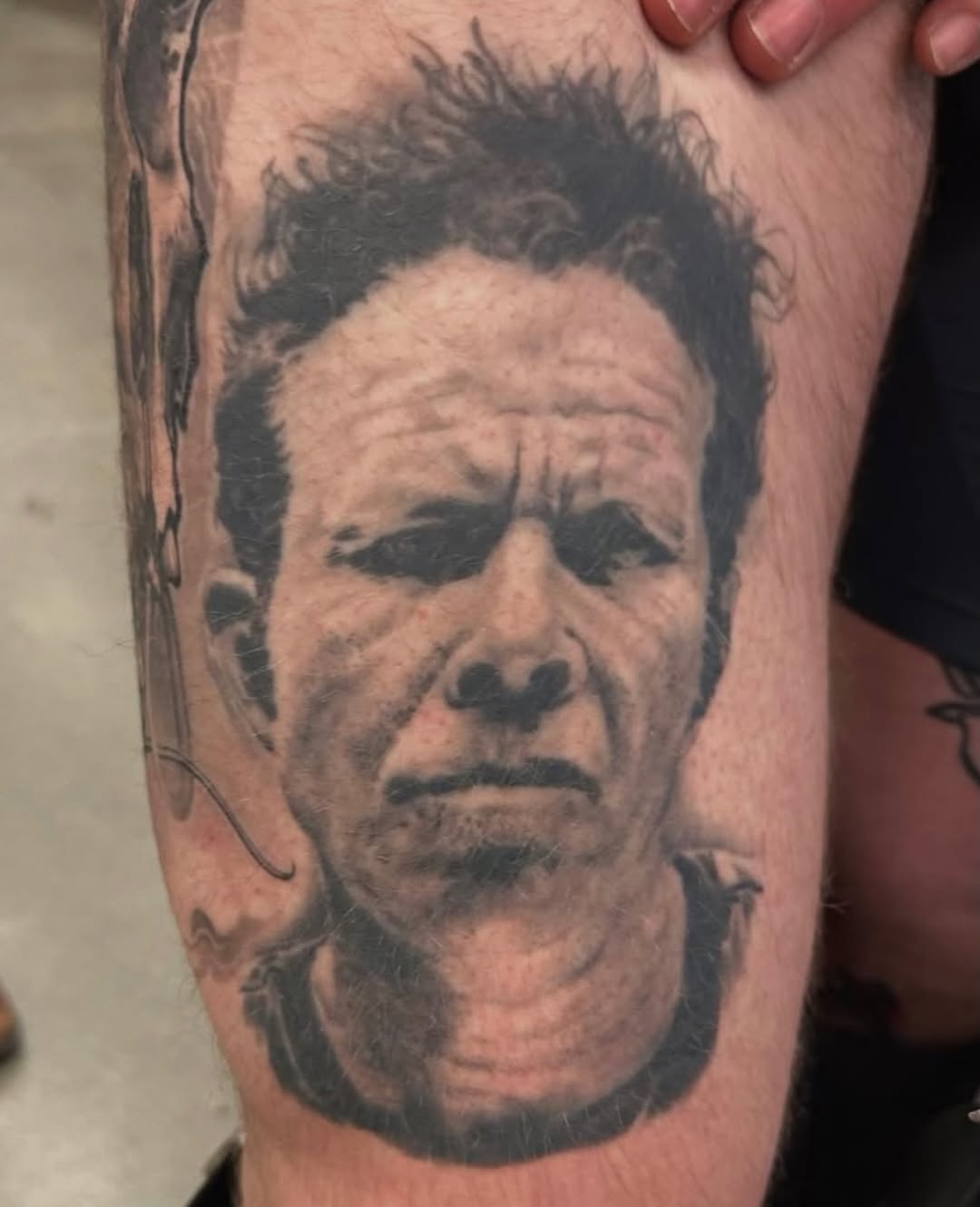 Tattoo by @justalantattoos — realism, black_and_grey