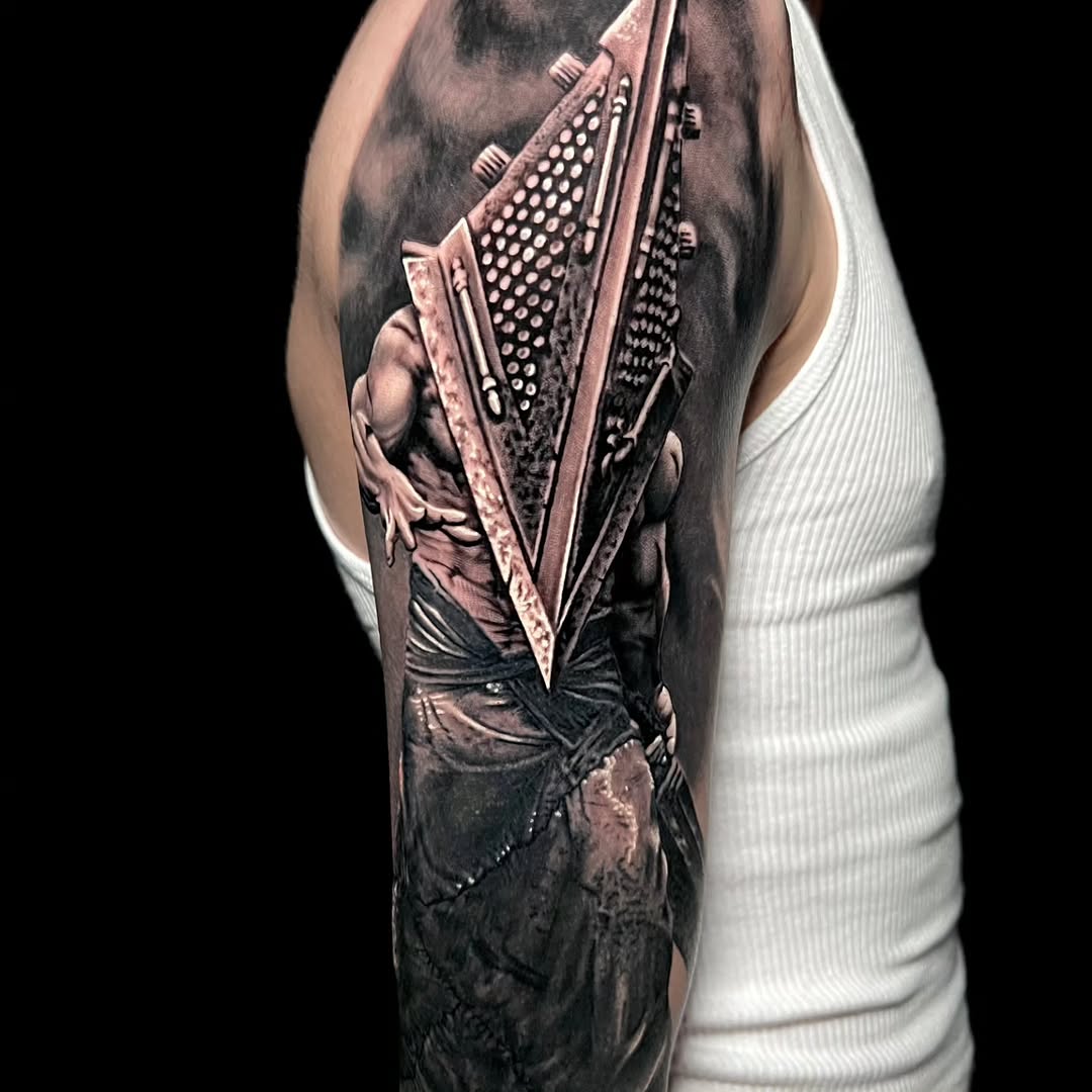 Tattoo by @alan.giles.tattoos — realism, dark_realism