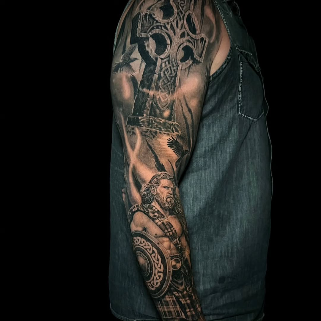 Tattoo by @alan.giles.tattoos — realism, black_and_grey