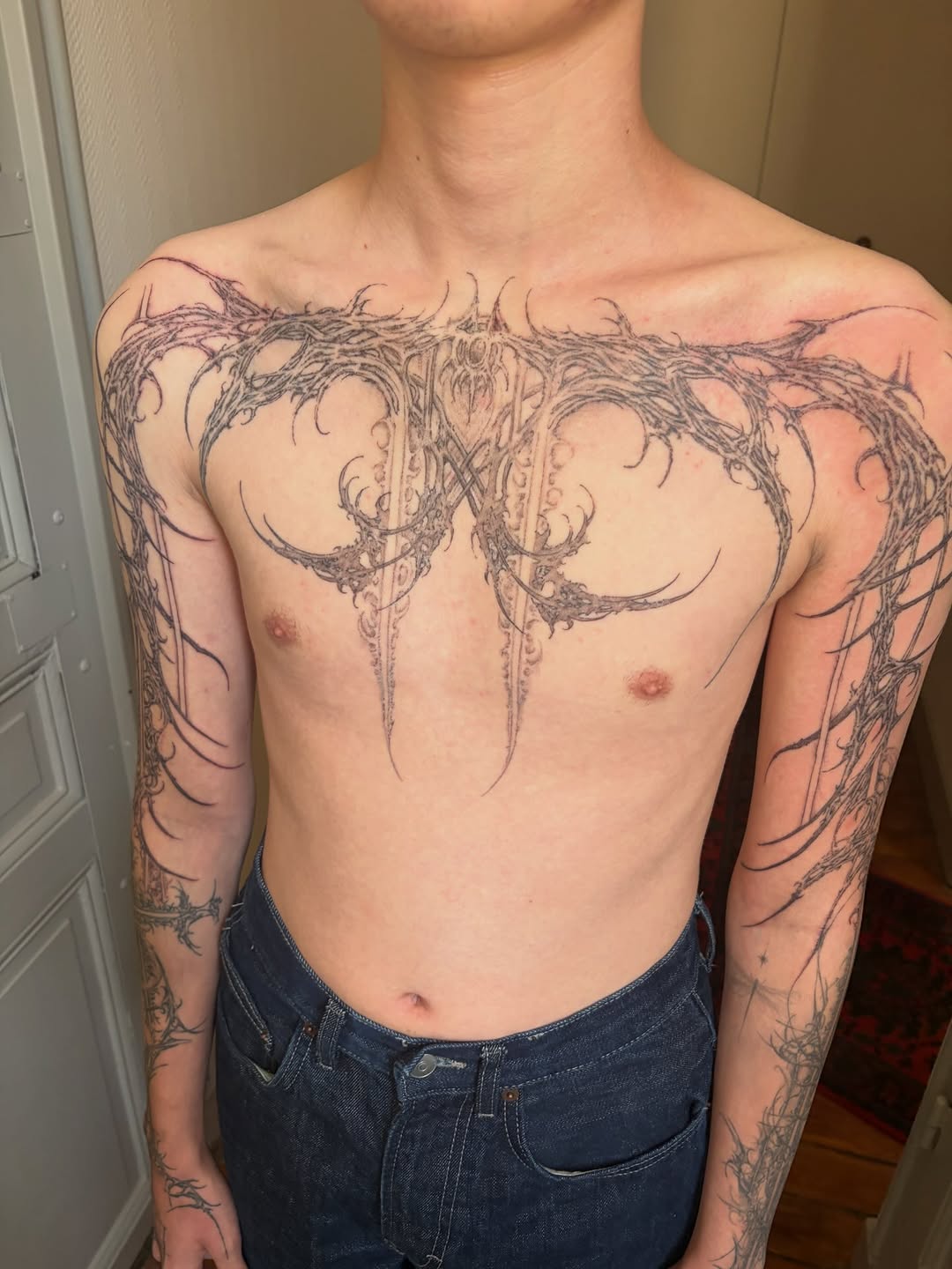 Tattoo by @hesperine.ttt — blackwork, ornamental