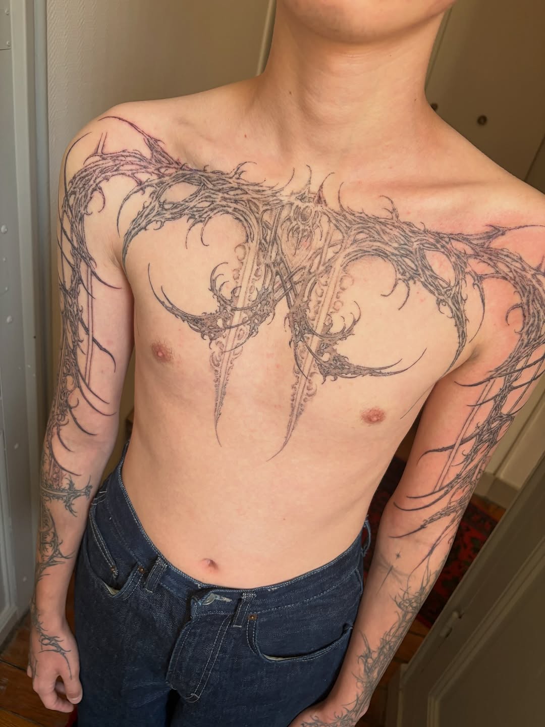Tattoo by @hesperine.ttt — blackwork, ornamental