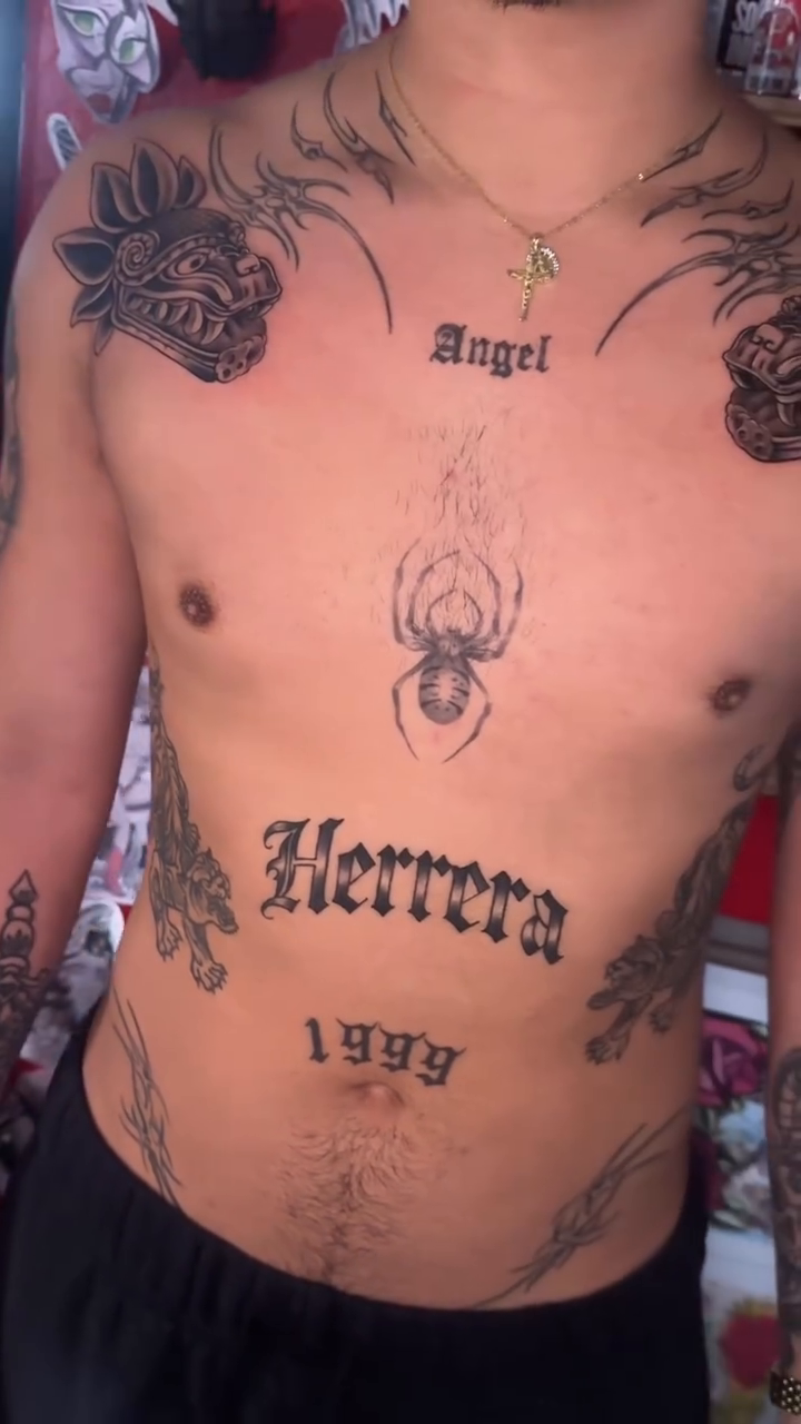 Tattoo by @noapologiestattoo — chicano, lettering_script