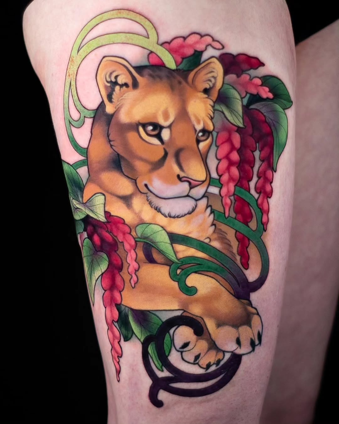 Tattoo by @hannahsteeleart — realism, neo_traditional