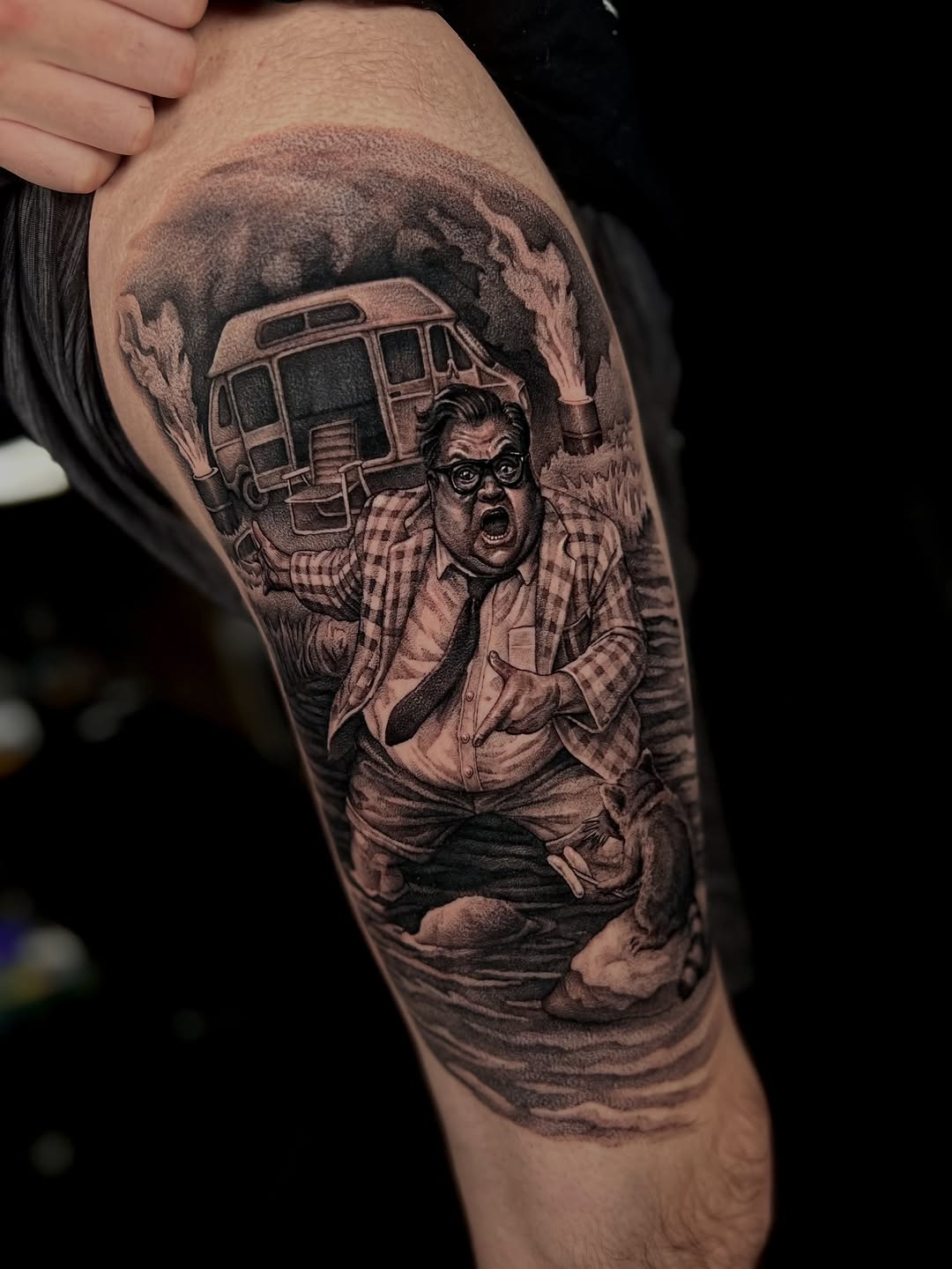 Tattoo by @jonnelson_tattoos — realism, dark_realism