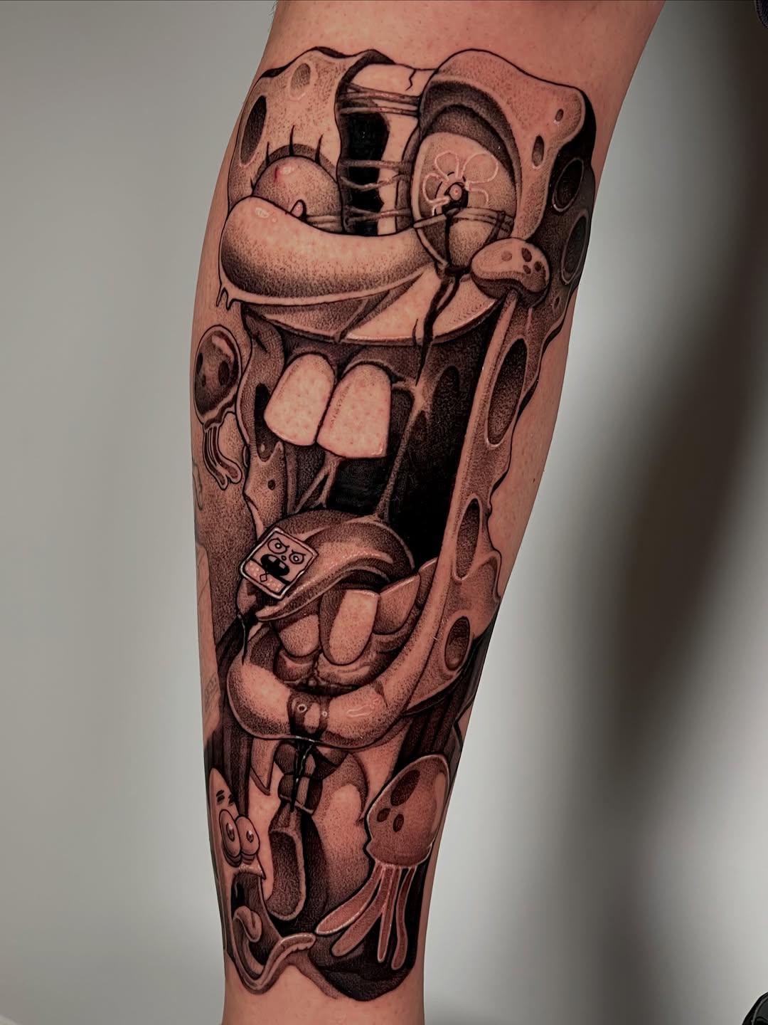 Tattoo by @jonnelson_tattoos — realism, black_and_grey