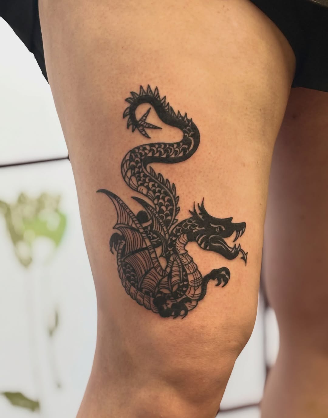 Tattoo by @artof_cj — blackwork