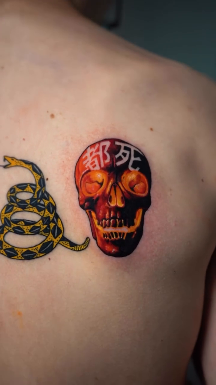 Tattoo by @bobbycupparotattoos — dark_realism, japanese_irezumi