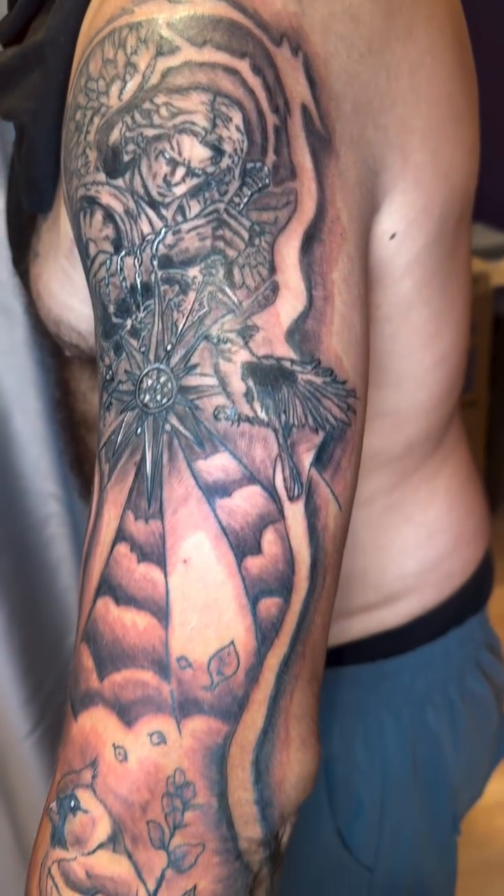 Tattoo by @tit_4_tatz — black_and_grey, realism
