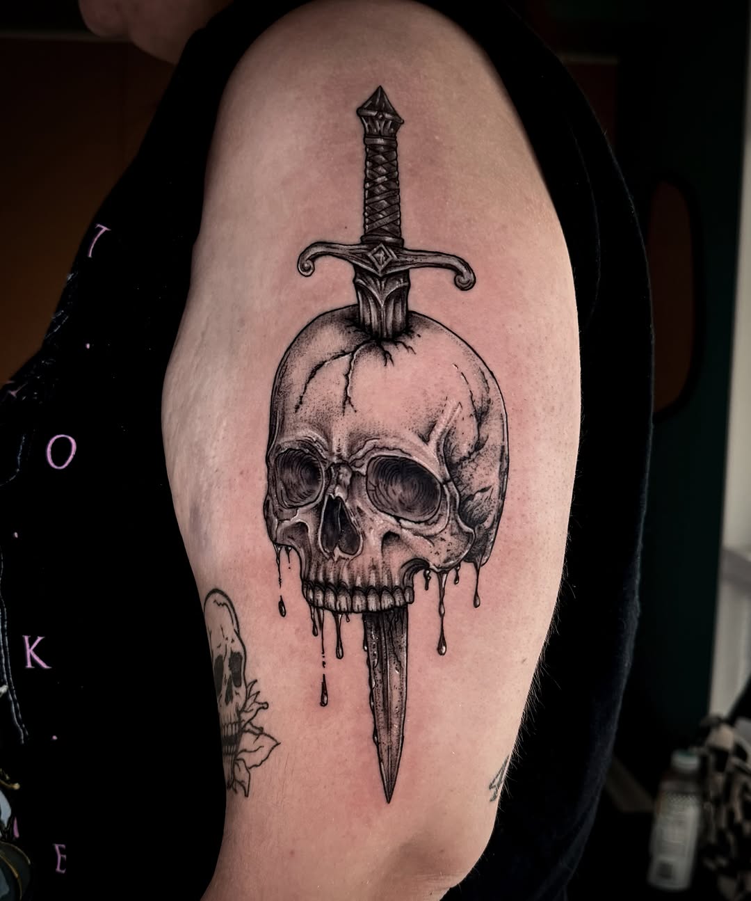 Tattoo by @dtf.tattoos — dark_realism, black_and_grey