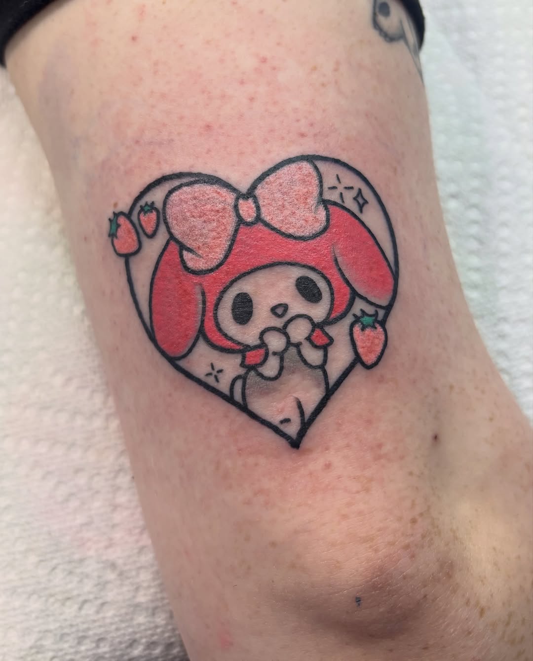 Tattoo by @chainsmokinmeg — anime, new_school