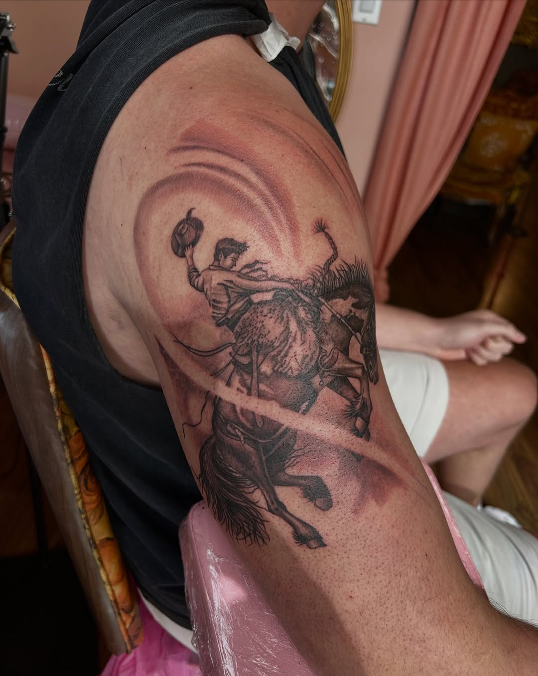 Tattoo by @khloztatz β realism, black_and_grey