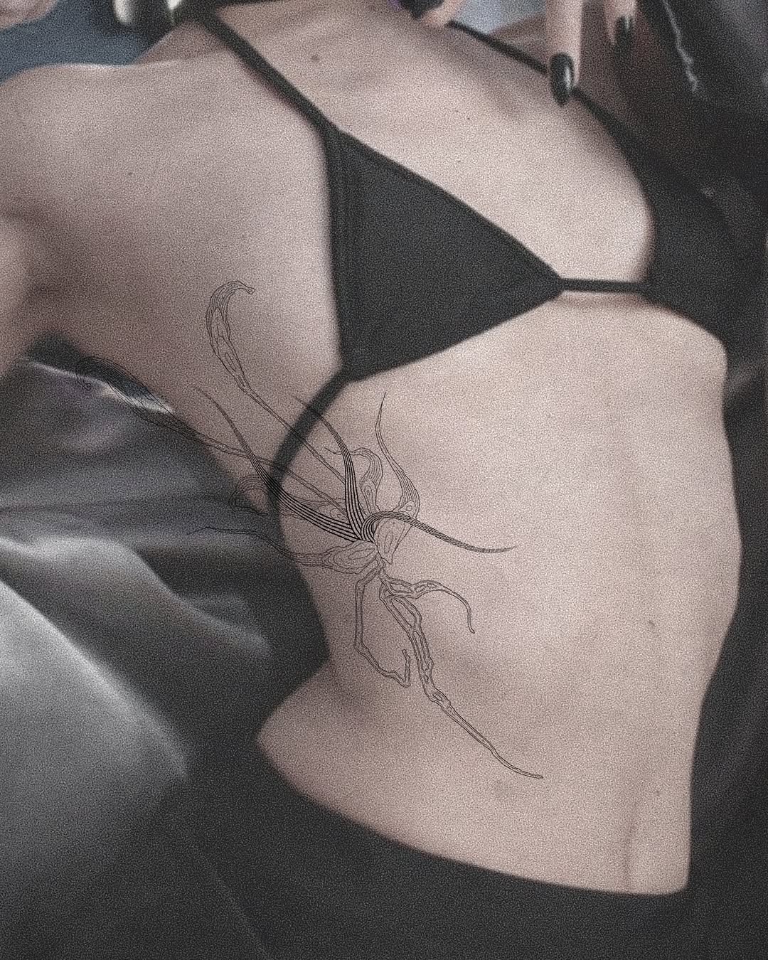 Tattoo by @purpleturtl3.ink — fine_line, black_and_grey