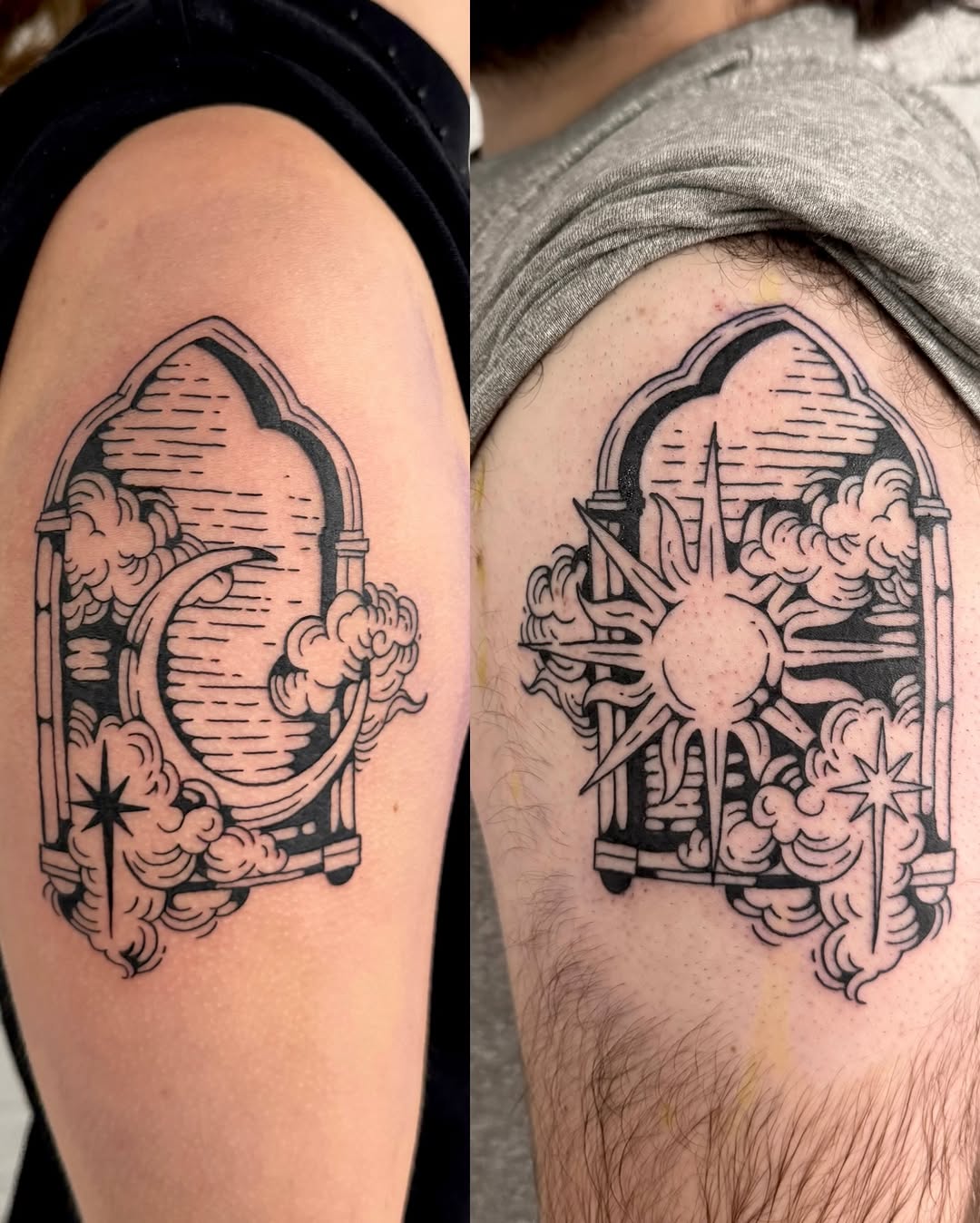 Tattoo by @sooji.tattoo — blackwork, illustrative