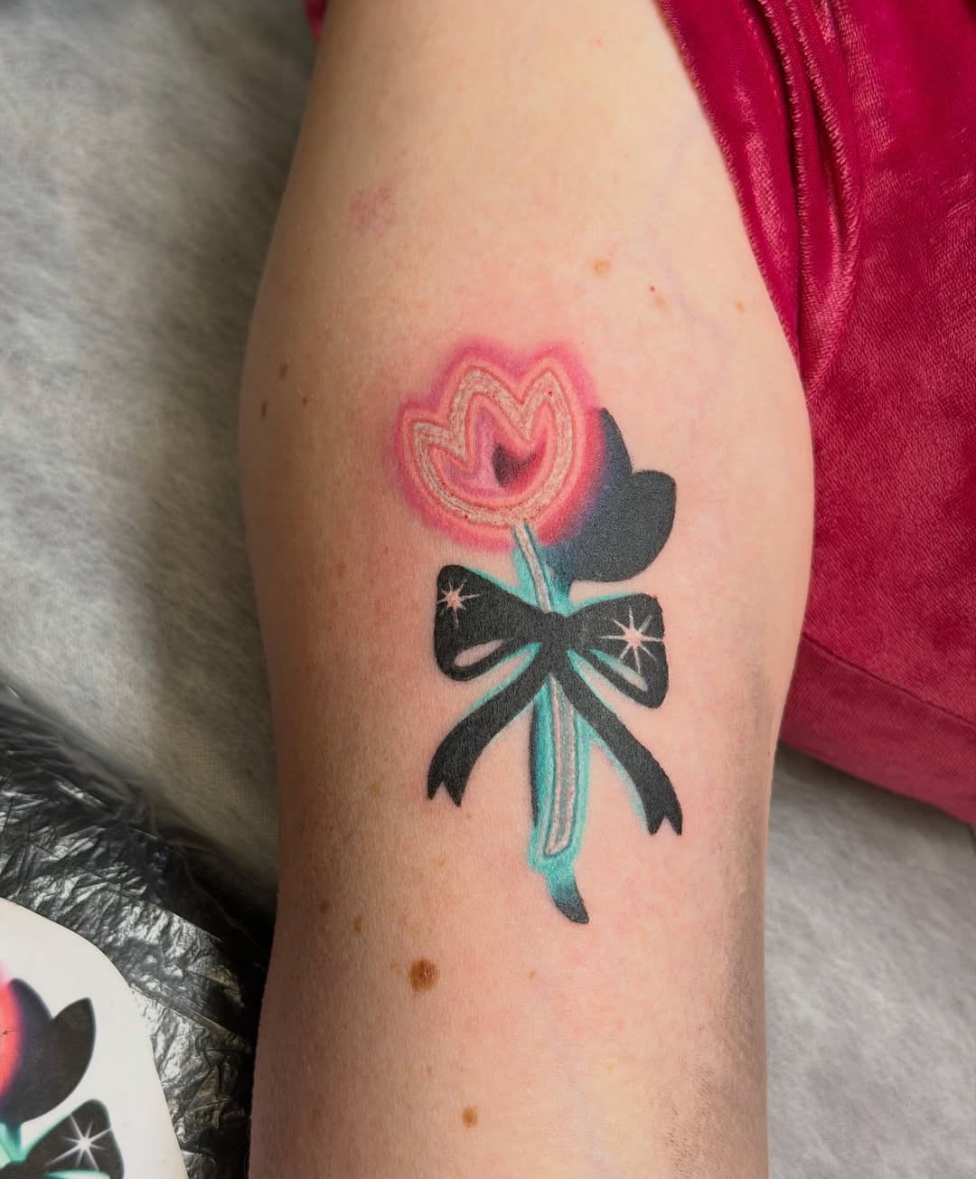 Tattoo by @ohh_inks — new_school, trash_polka