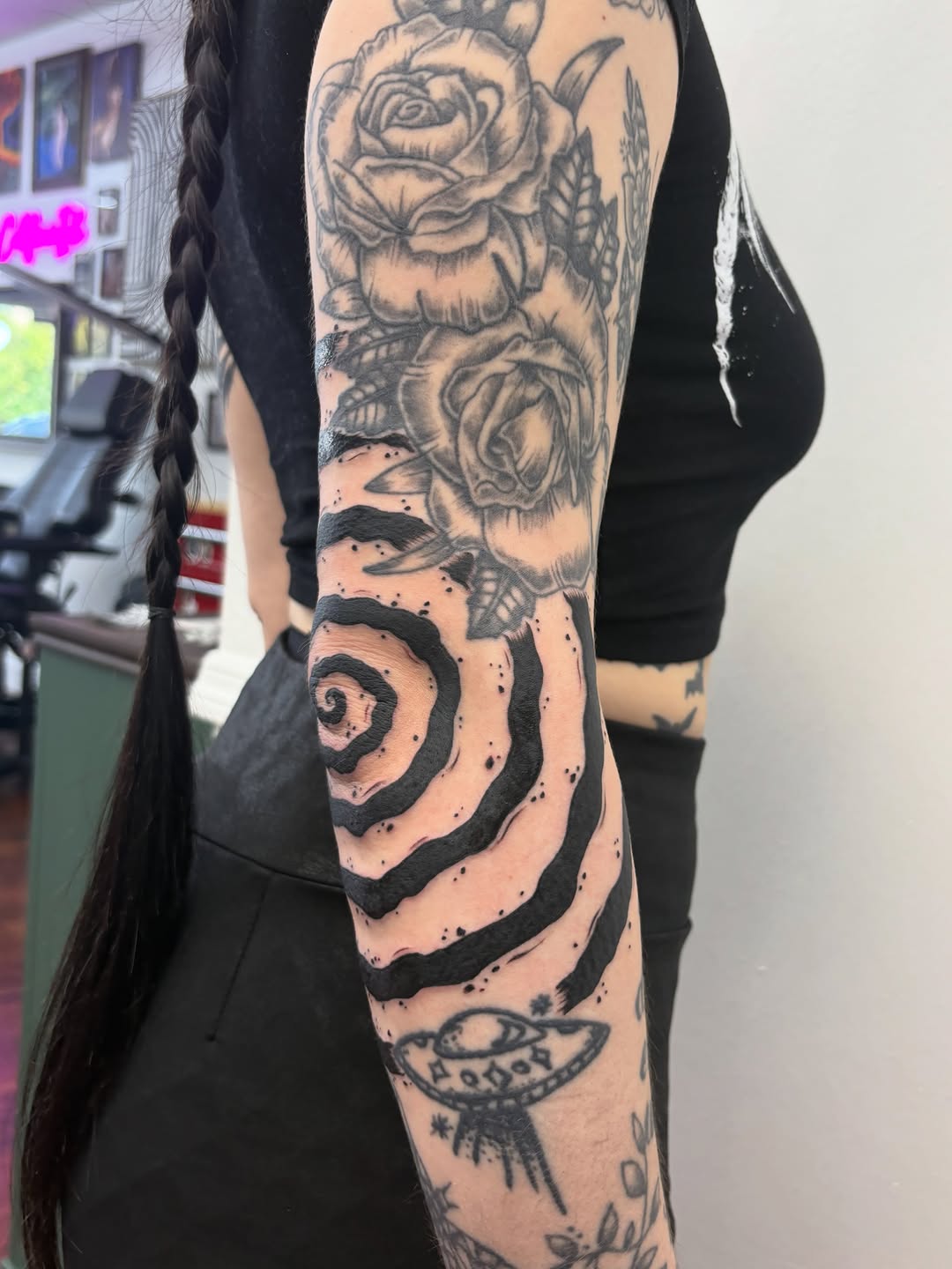 Tattoo by @skyecaliforniaink — black_and_grey, realism