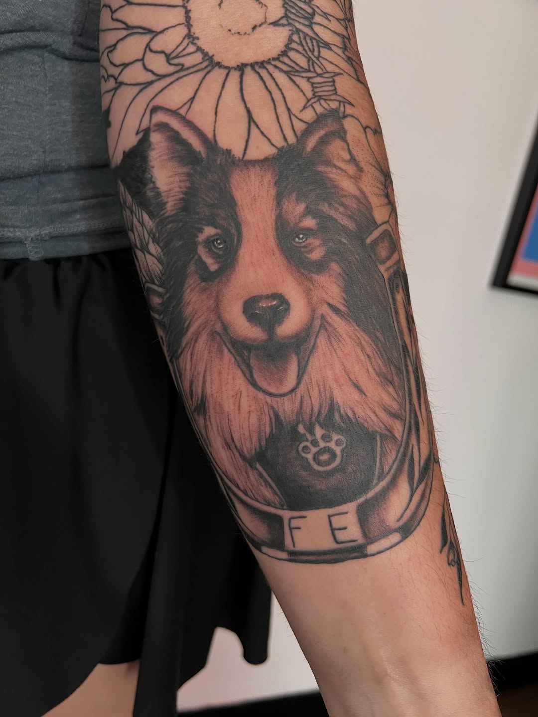 Tattoo by @natasha.p.tattoos — realism, black_and_grey