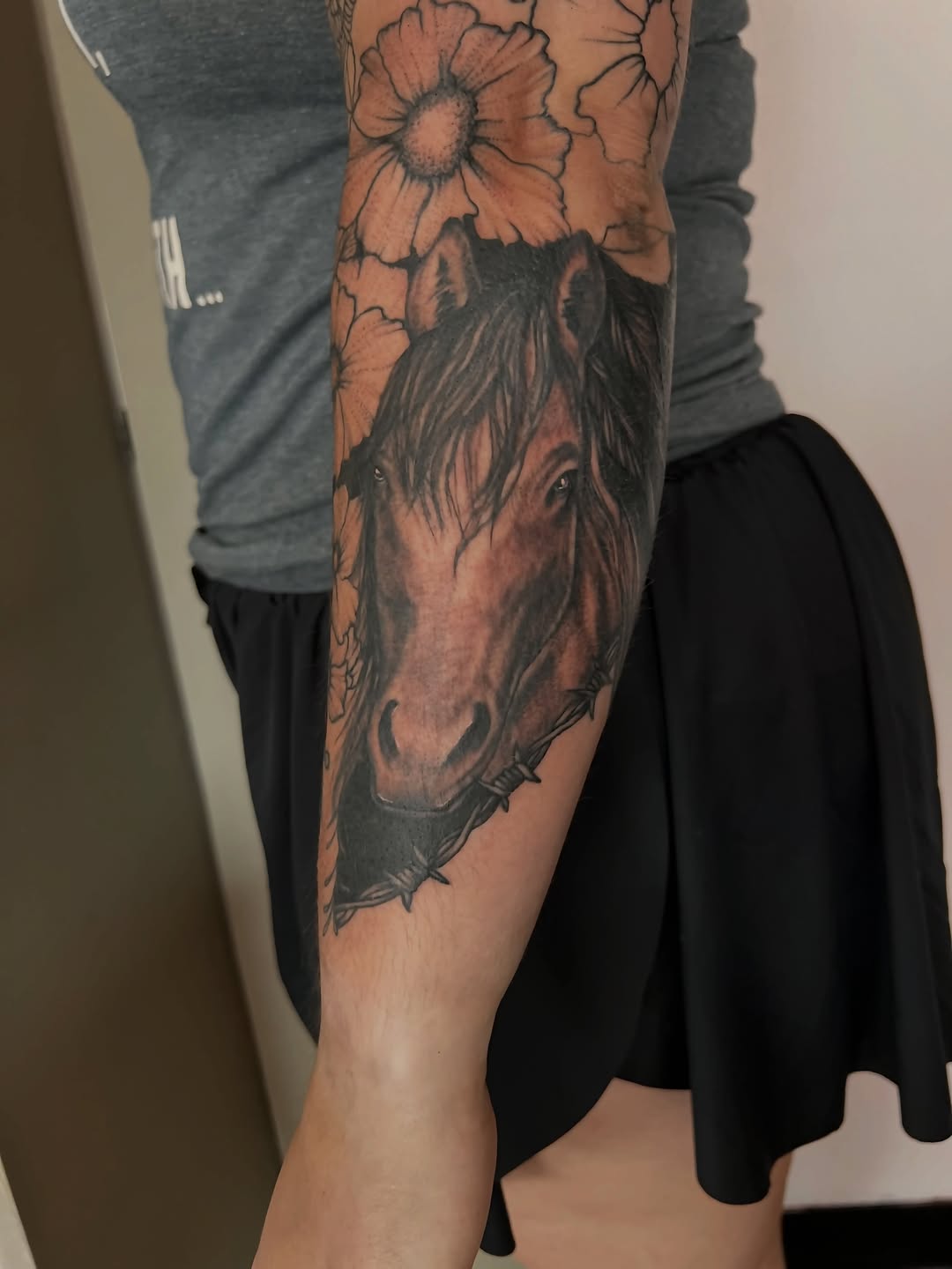 Tattoo by @natasha.p.tattoos — realism, black_and_grey