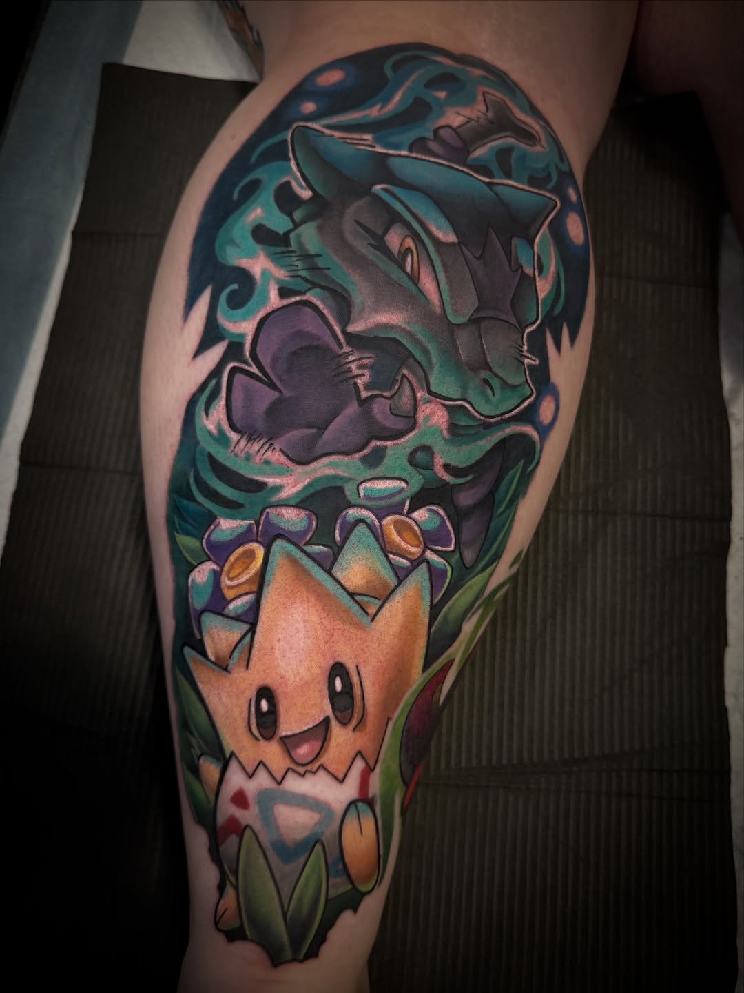 Tattoo by @tylerjewetttattoos — new_school, anime