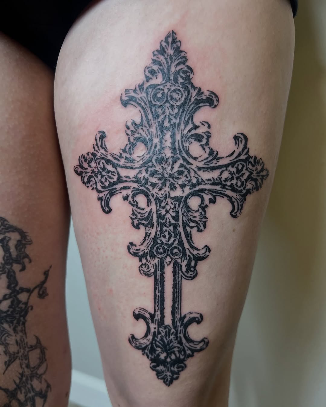 Tattoo by @ineedarocketlauncher — blackwork, ornamental