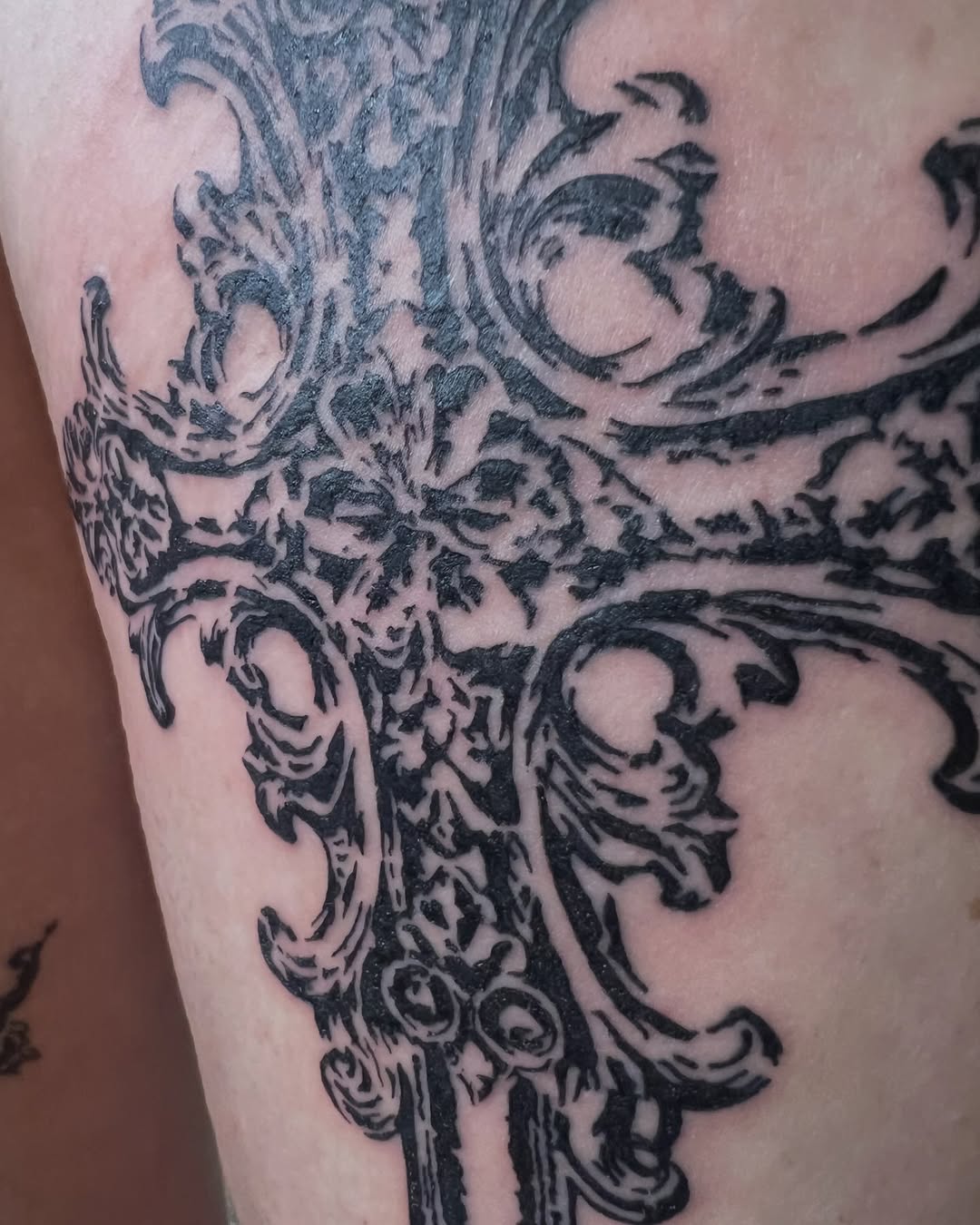 Tattoo by @ineedarocketlauncher — blackwork, ornamental