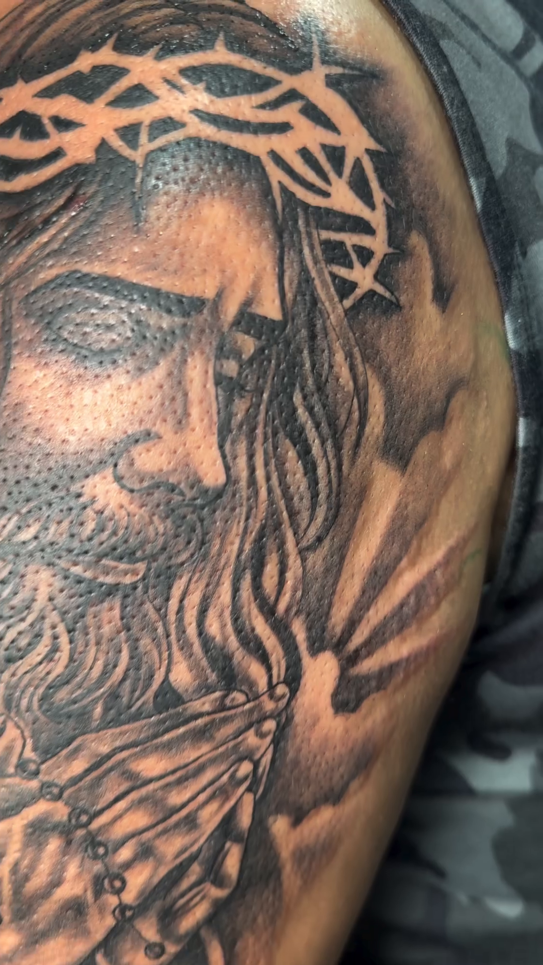 Tattoo by @oeuvre.ink — realism, black_and_grey