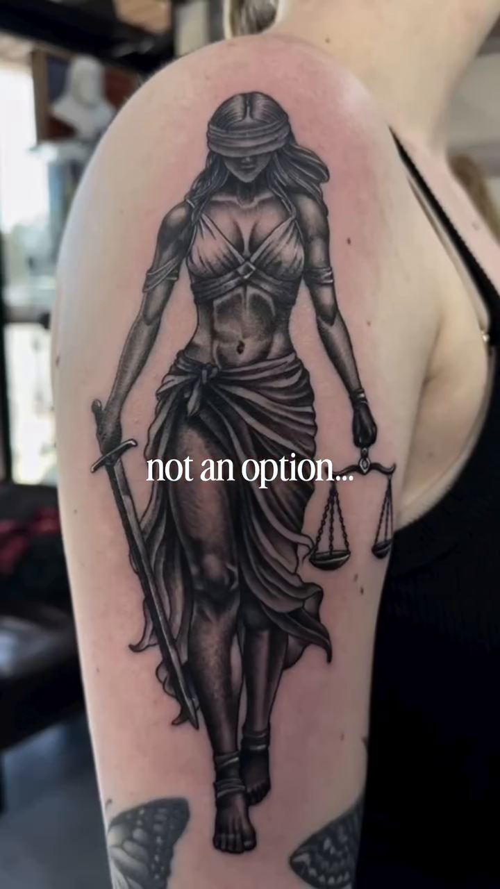 Tattoo by @kaketatts — realism, black_and_grey