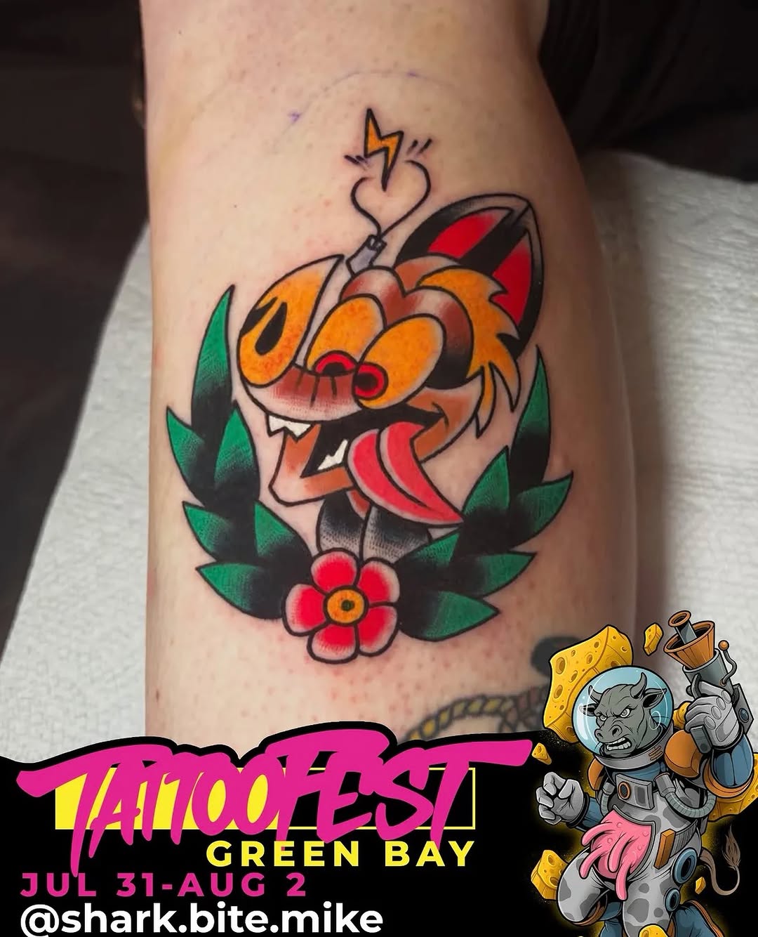 Tattoo by @shark.bite.mike — new_school
