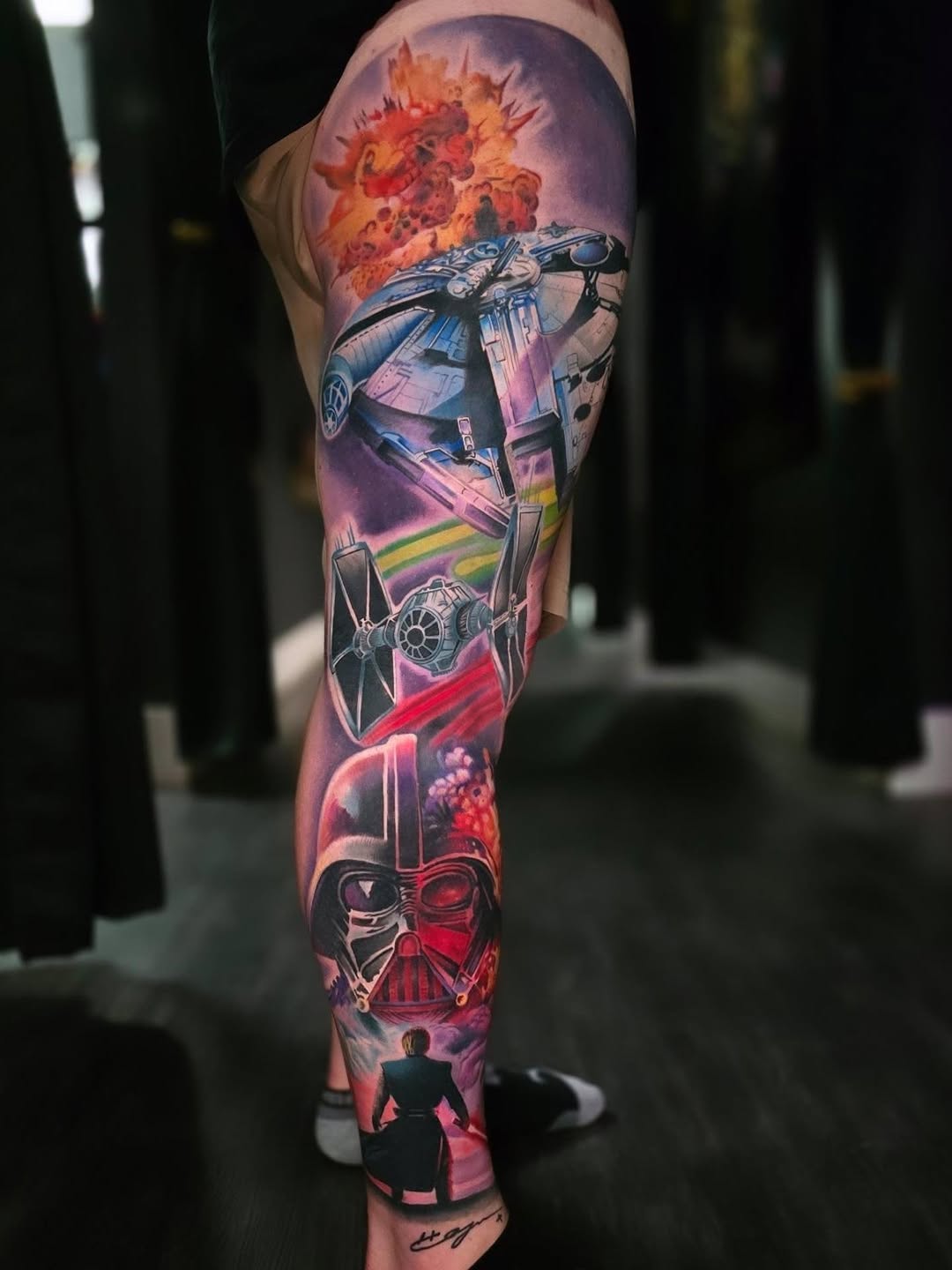 Tattoo by @rock_solid_tattoos — realism, trash_polka