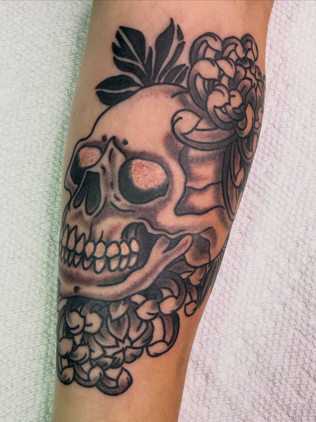 Tattoo by @steven_blackheart — black_and_grey, neo_traditional