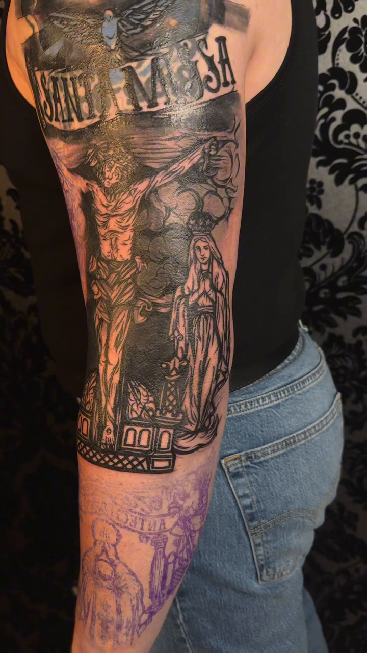 Tattoo by @dzulmaster — black_and_grey, realism