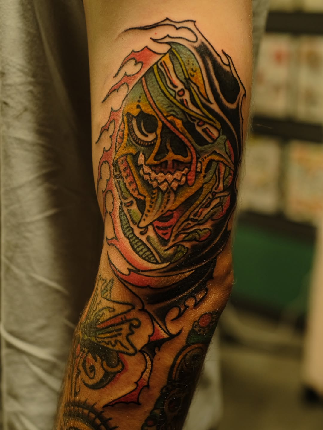 Tattoo by @closedhands — neo_traditional, blackwork