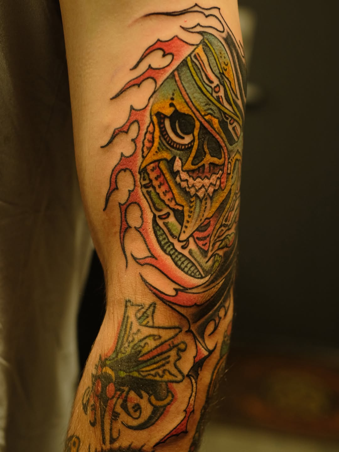 Tattoo by @closedhands — new_school, trash_polka