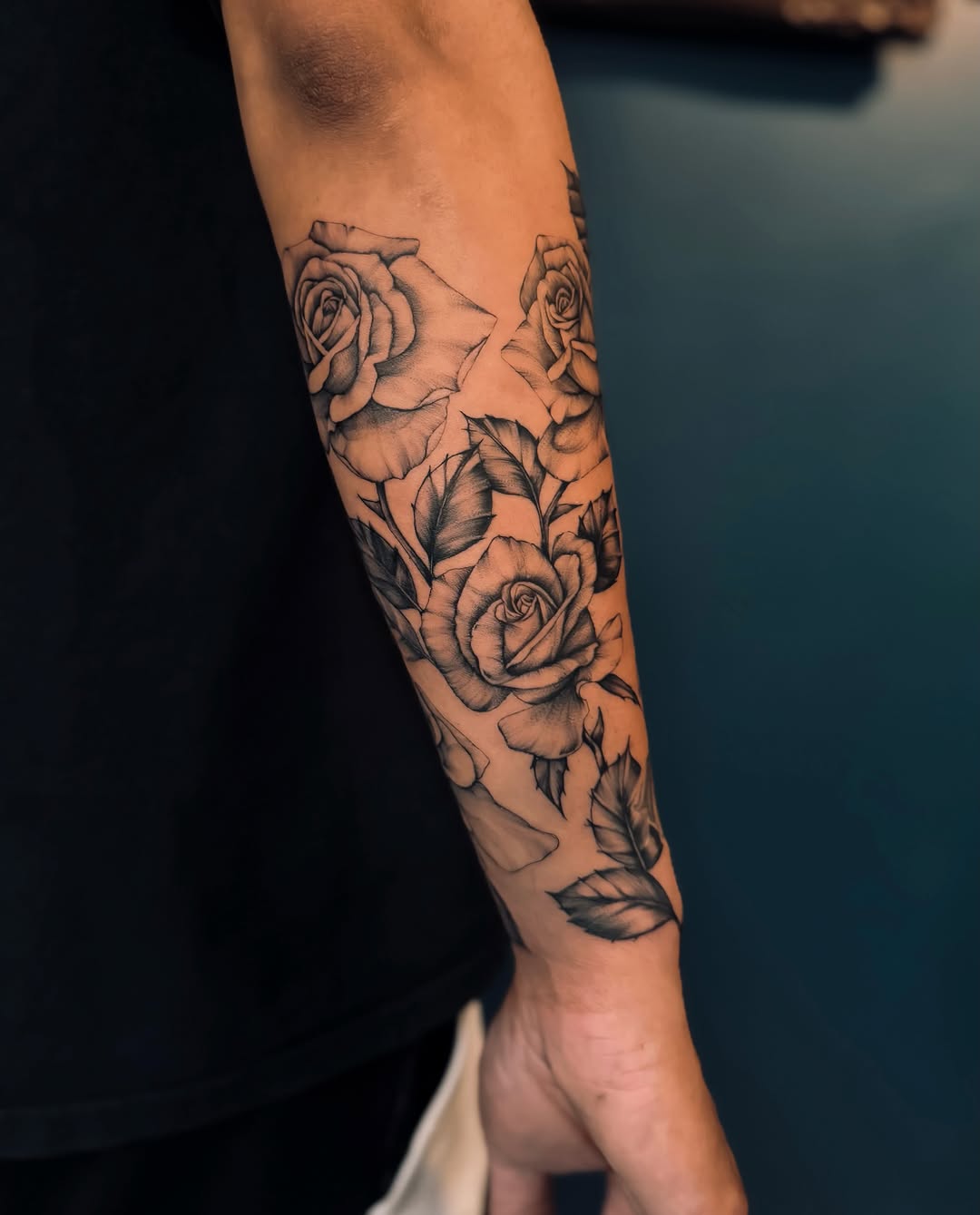 Tattoo by @ameliavogan — black_and_grey, realism