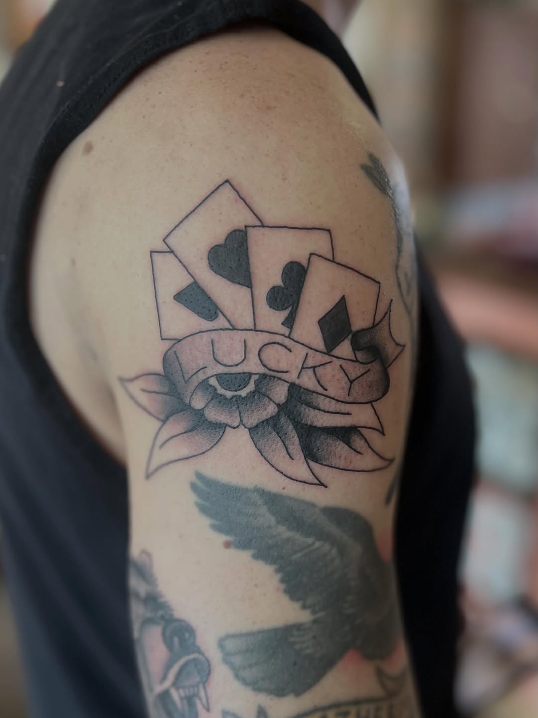 Tattoo by @david_tattselhoff — american_traditional, lettering_script