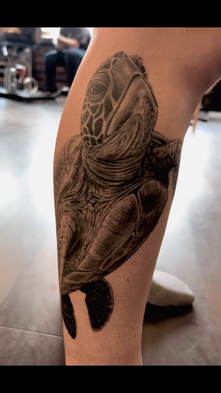 Tattoo by @justintattooart — realism, black_and_grey