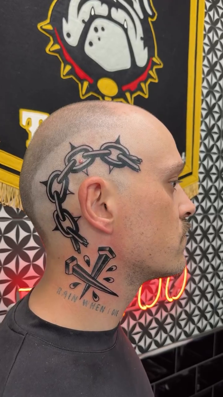 Tattoo by @franztattooist — blackwork, lettering_script