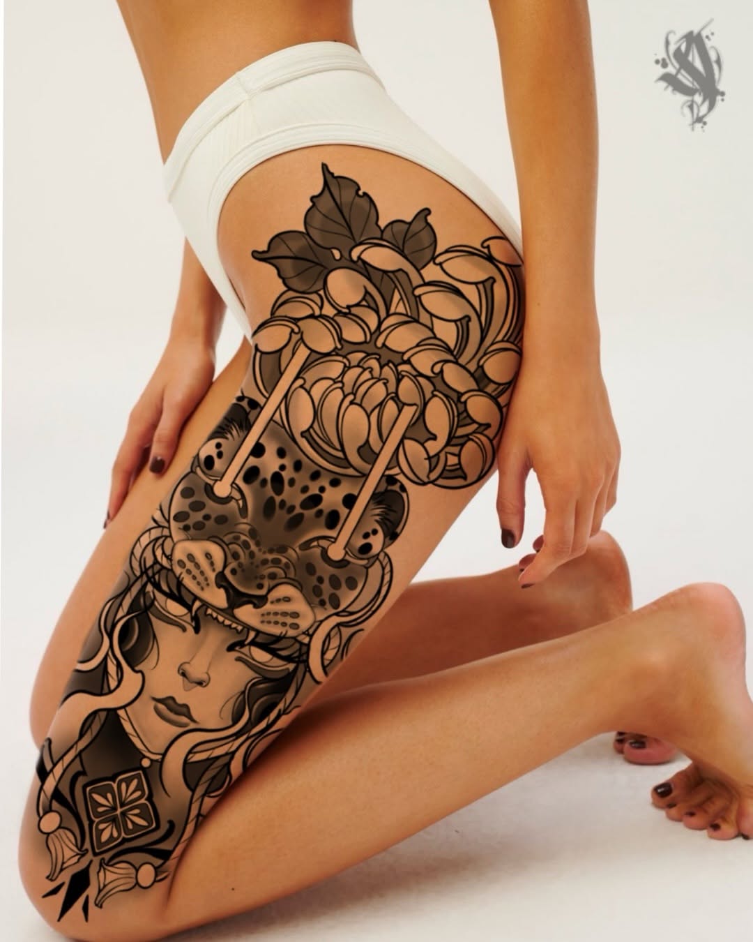 Tattoo by @artdoctortattoo โ japanese_irezumi, black_and_grey