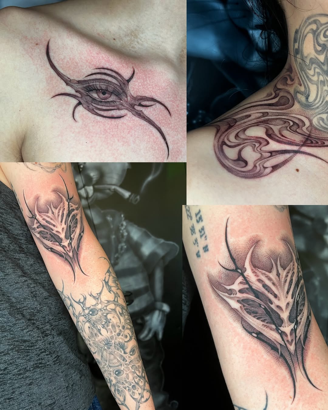 Tattoo by @cynnerrr — dotwork, black_and_grey