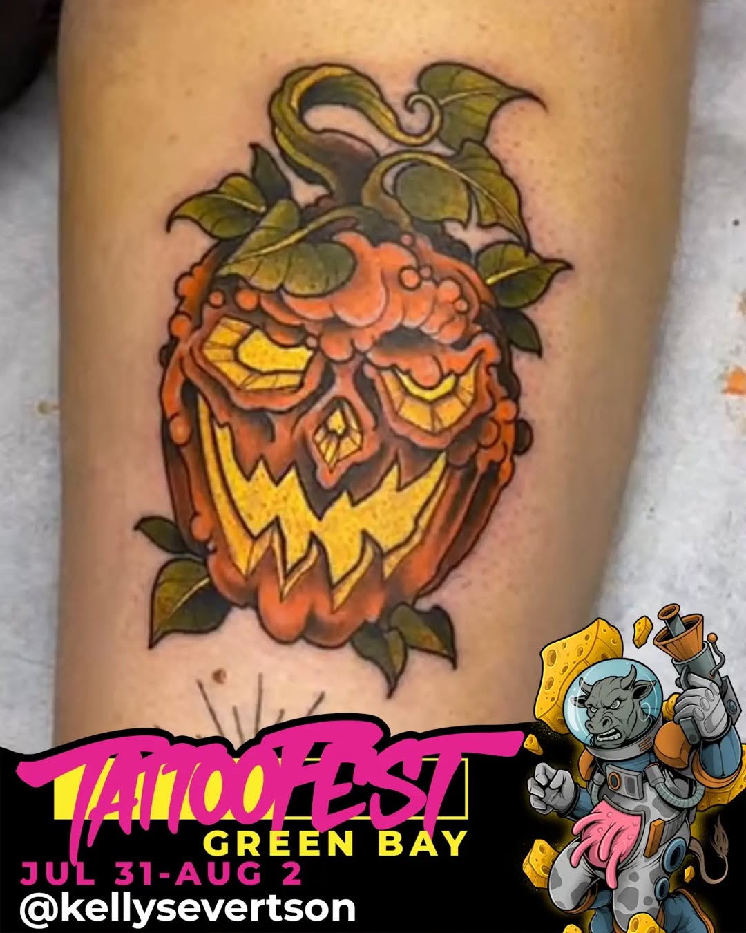 Tattoo by @kellysevertson — new_school