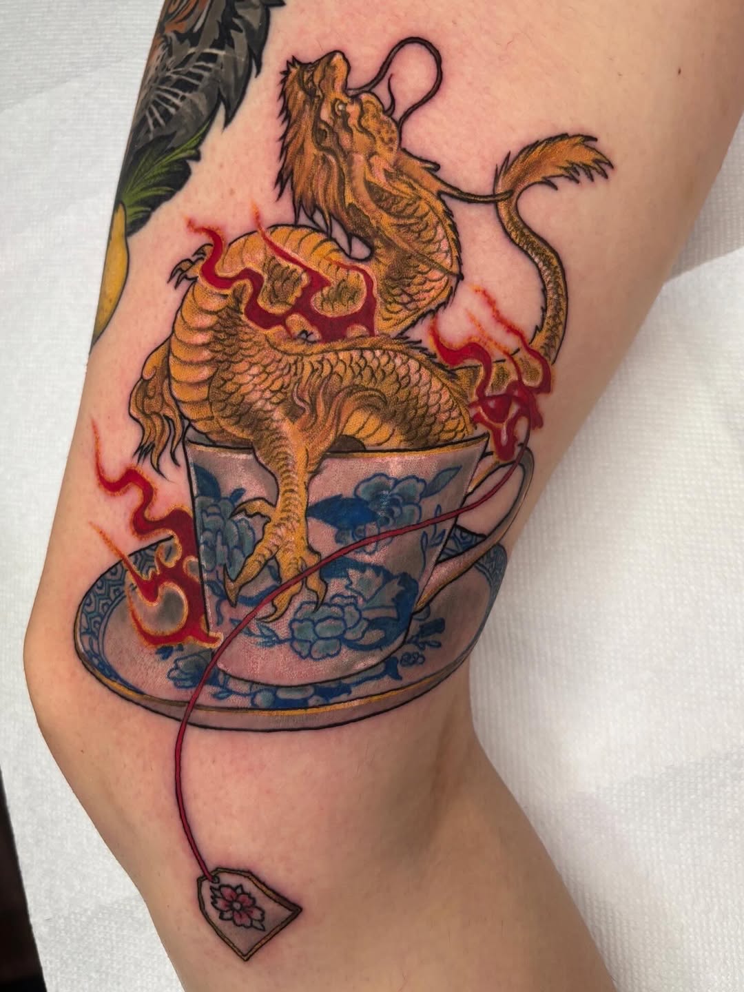 Tattoo by @clumsysurgeon — japanese_irezumi, neo_traditional