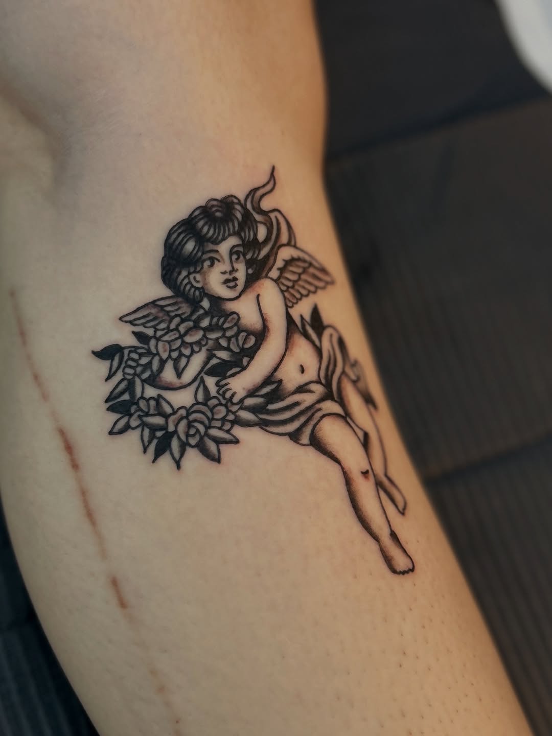 Tattoo by @gibbs.tattoo — american_traditional, black_and_grey