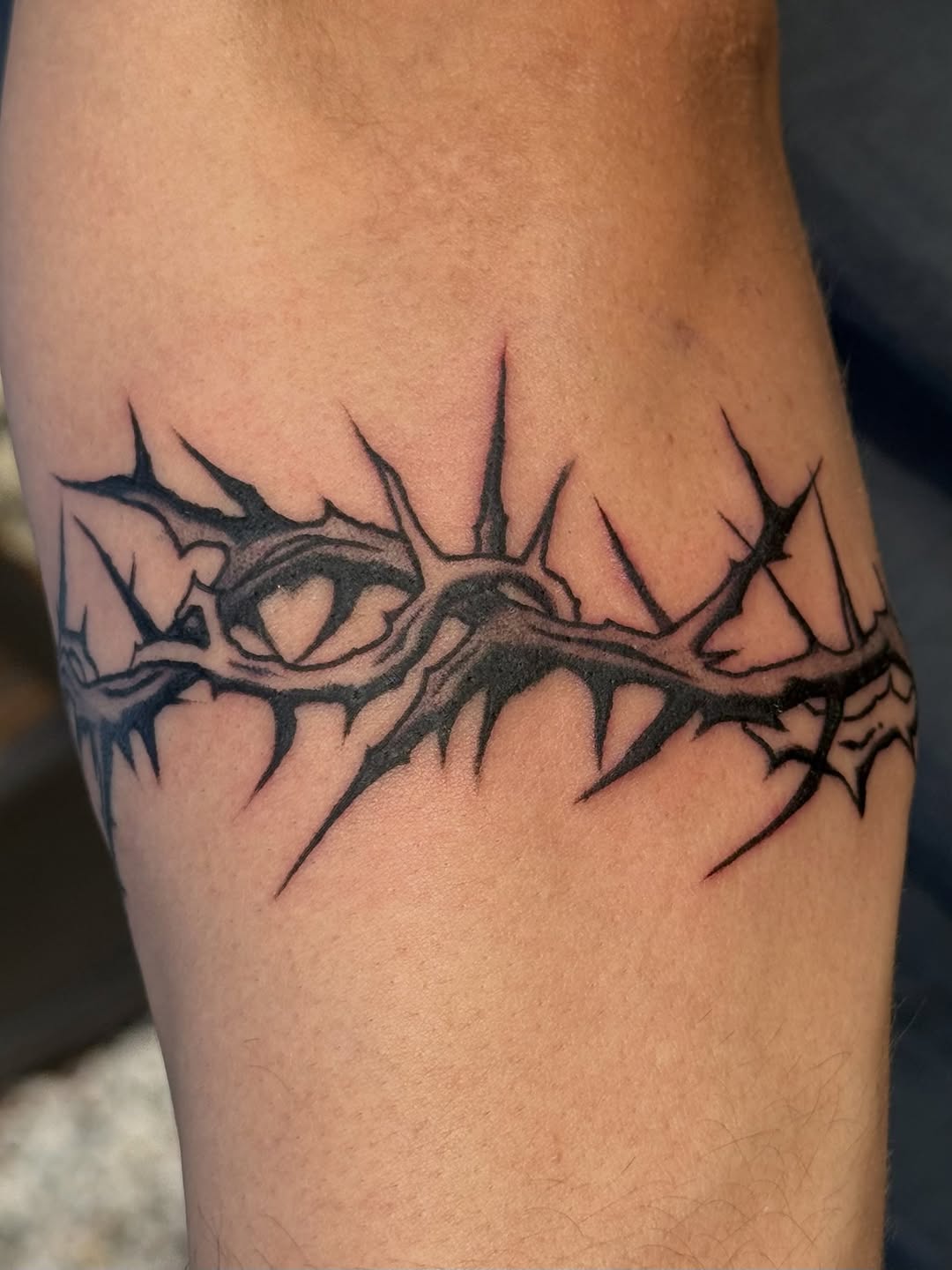 Tattoo by @ceilingham — blackwork, dark_realism