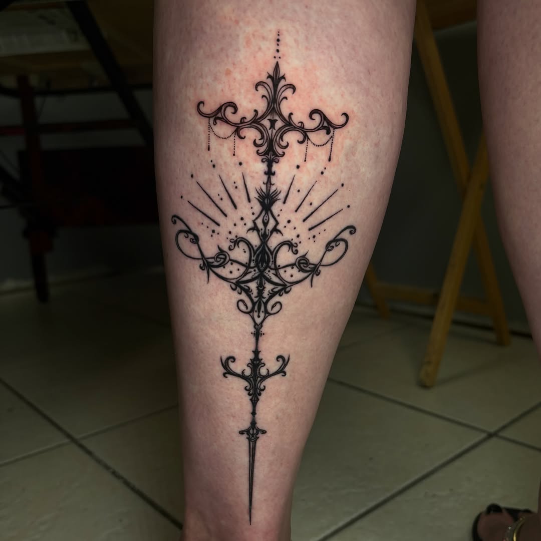 Tattoo by @b2_spiritink — ornamental, fine_line