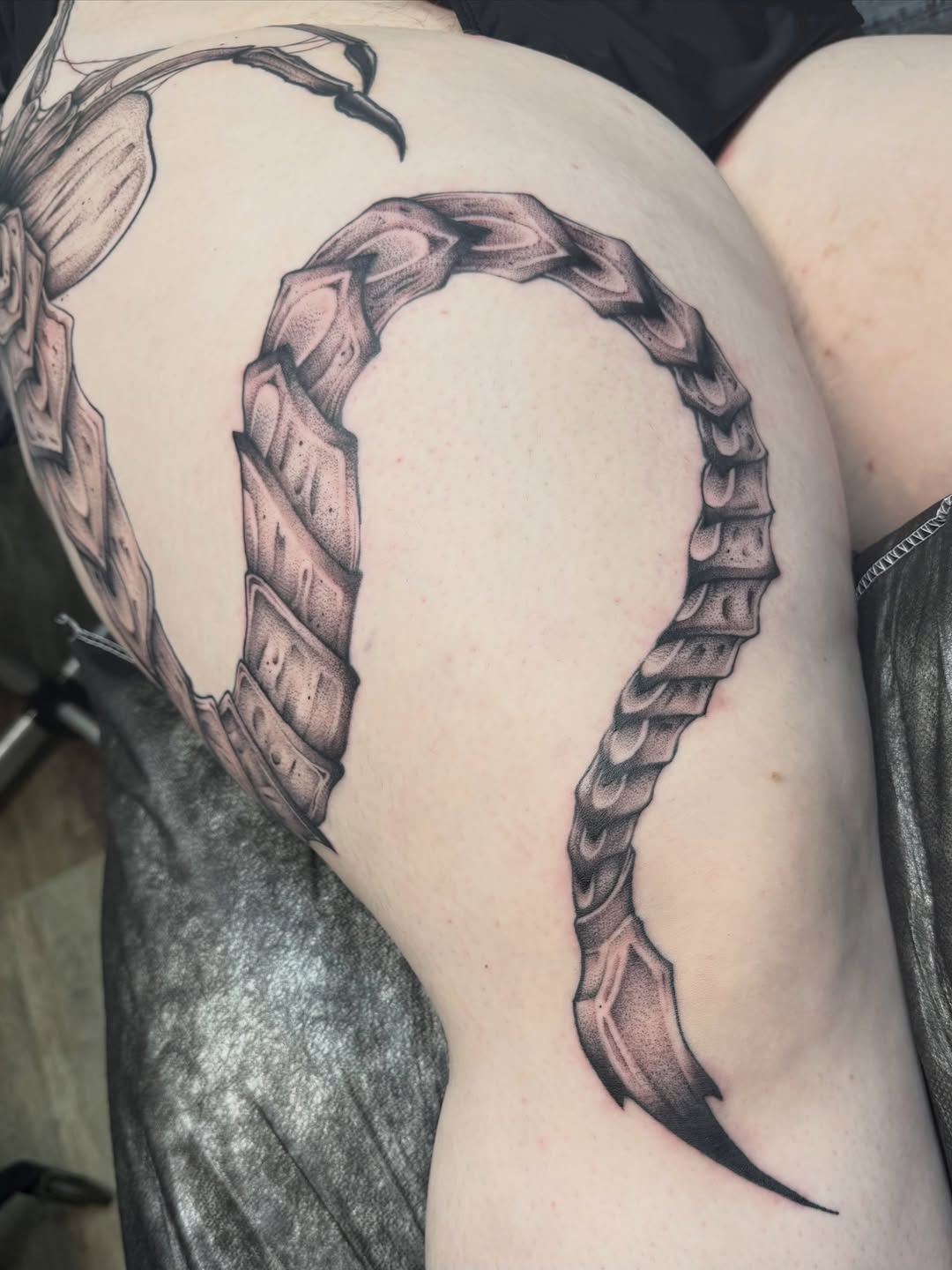 Tattoo by @bodyartbyali β black_and_grey, dotwork