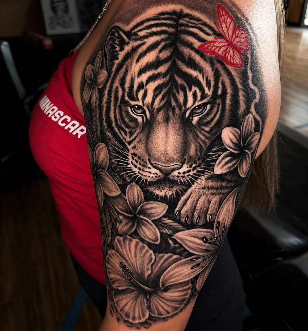 Tattoo by @sixxdeuce — realism, black_and_grey