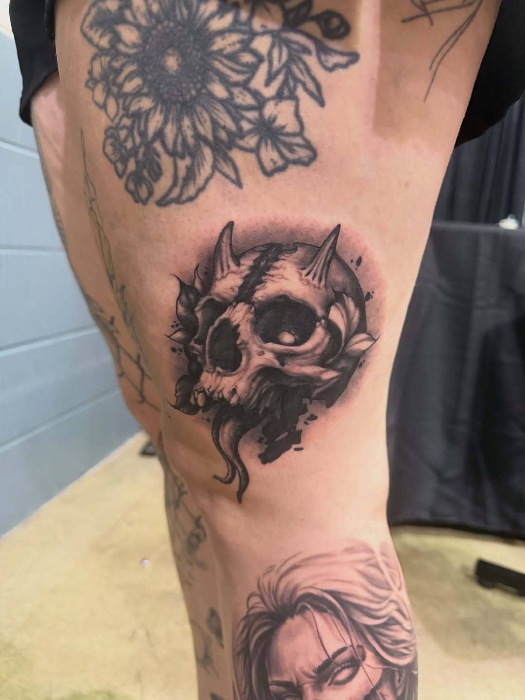 Tattoo by @joe_antonio_tattoos — dark_realism, black_and_grey