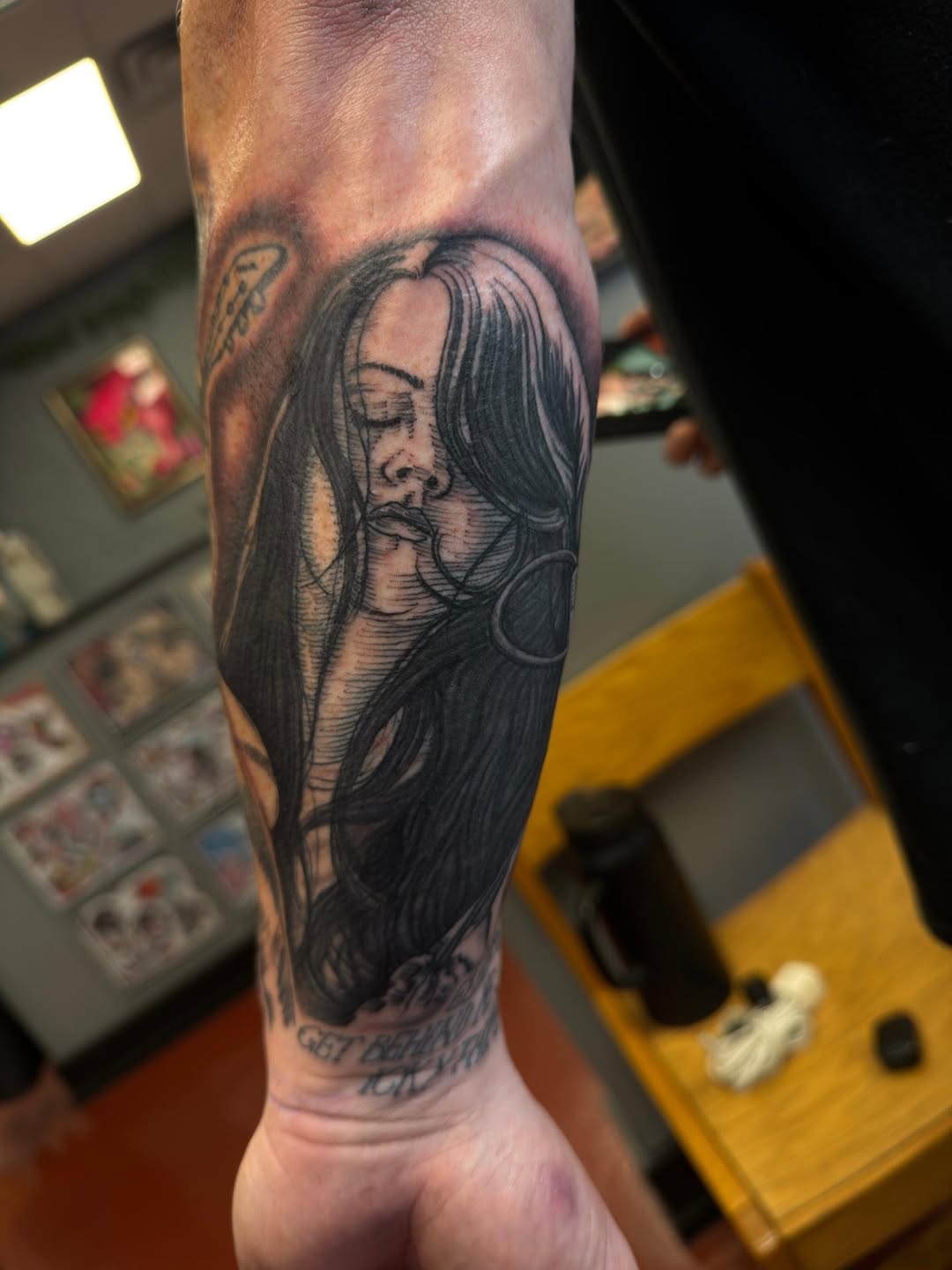 Tattoo by @vectordoe — chicano, black_and_grey